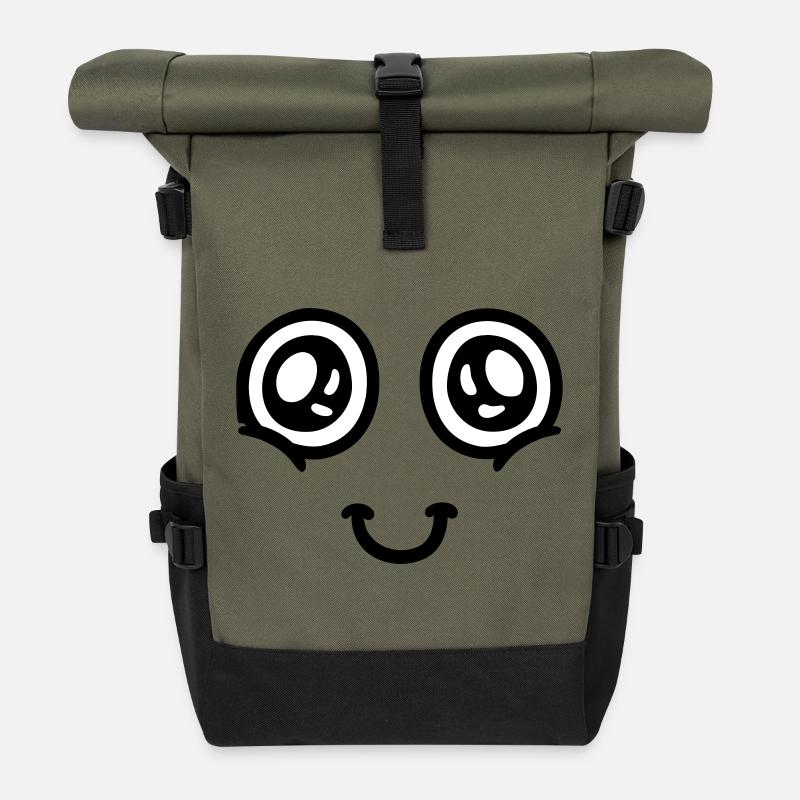 Head in the Clouds - Rolltop Rucksack - Olive/Schwarz
