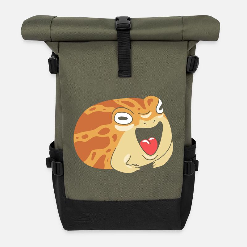 Frosch - Rolltop Rucksack - Olive/Schwarz