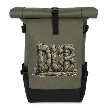 Dub Reggae - Roll Top Backpack - olive/black - Front