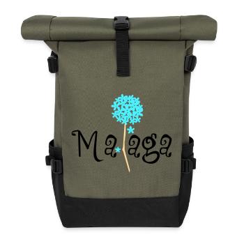 Malaga Biznaga - Sac à dos roll top - olive/noir - Devant