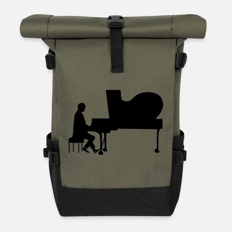 Pianist - Rolltop Rucksack - Olive/Schwarz