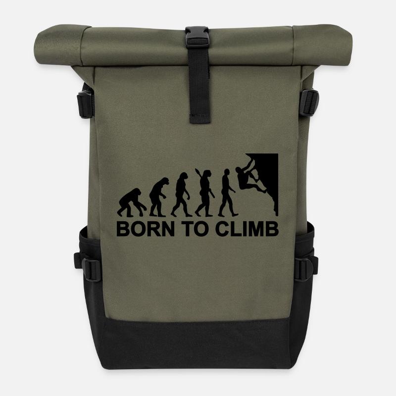 Evolution Klettern - Rolltop Rucksack - Olive/Schwarz