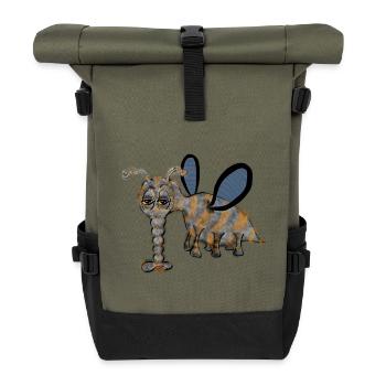 Fliege - Fly - Rolltop Rucksack - Olive/Schwarz - Vorne