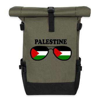 palestina - Roll Top Backpack - olive/black - Front