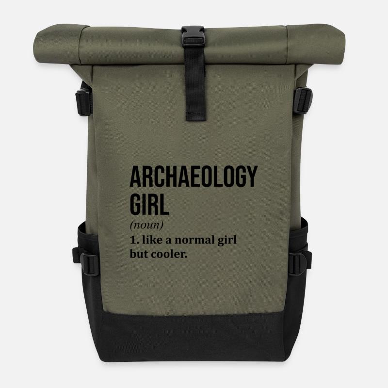 Archéologie - Sac à dos roll top - olive/noir