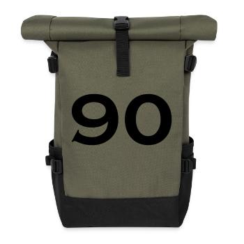 90 - Roll Top Backpack - olive/black - Front