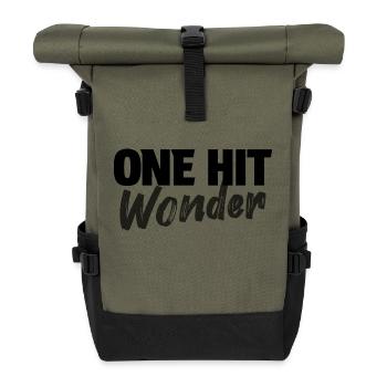 ONE HIT WONDER - Rolltop Rucksack - Olive/Schwarz - Vorne