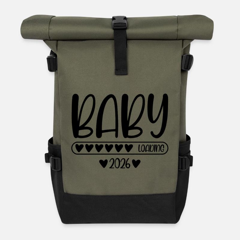 Baby 2026 loading - Rolltop Rucksack - Olive/Schwarz