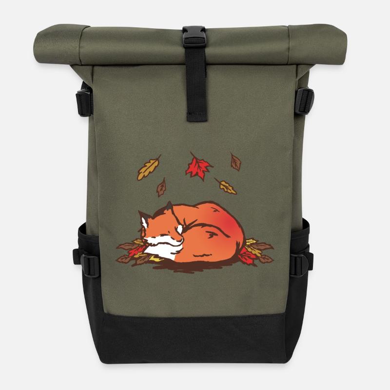 Fox - Rolltop Rucksack - Olive/Schwarz