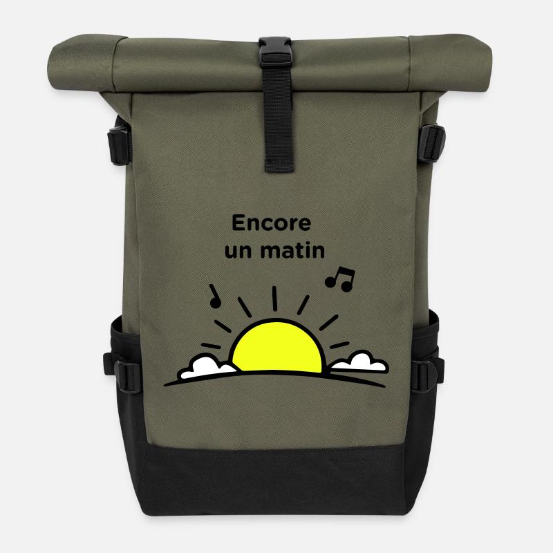 Ein weiterer Morgen - Rolltop Rucksack - Olive/Schwarz