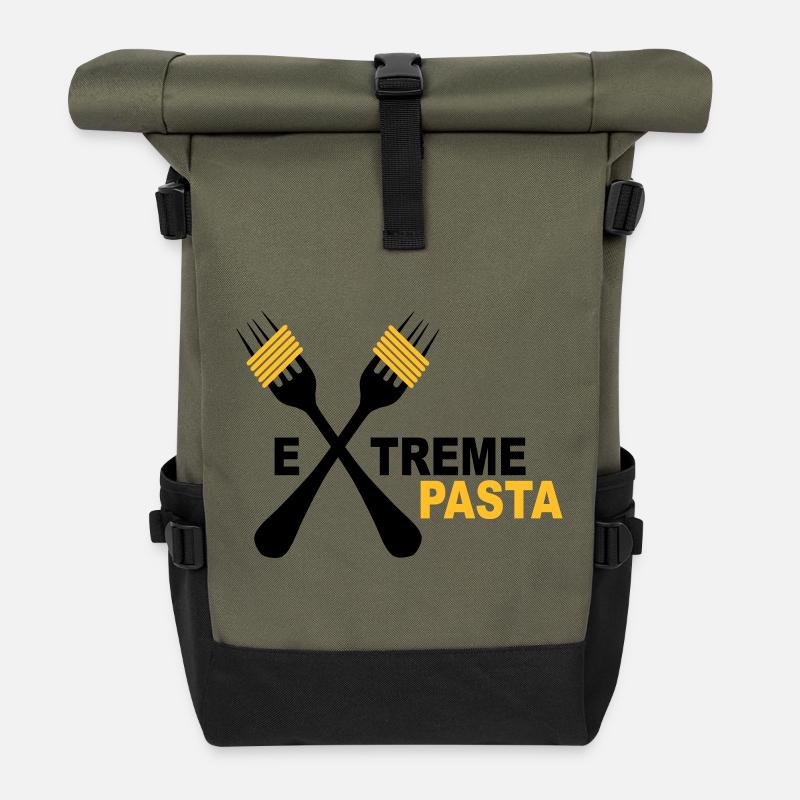 Pasta - Rolltop Rucksack - Olive/Schwarz