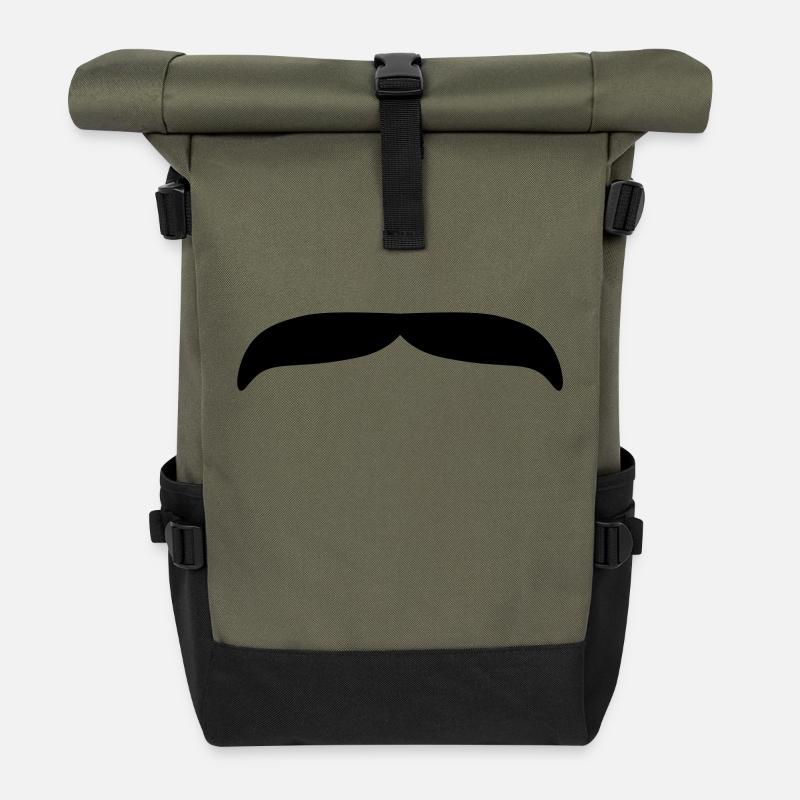 Moustache 2 - Rolltop Rucksack - Olive/Schwarz