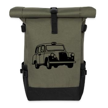 taxi - Sac à dos roll top - olive/noir - Devant