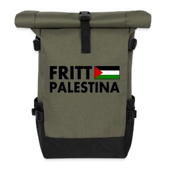 Fritt palestina - Roll Top Backpack - olive/black - Front
