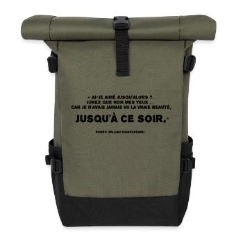 Romeo (The True Beauty) - Roll Top Backpack - olive/black - Front
