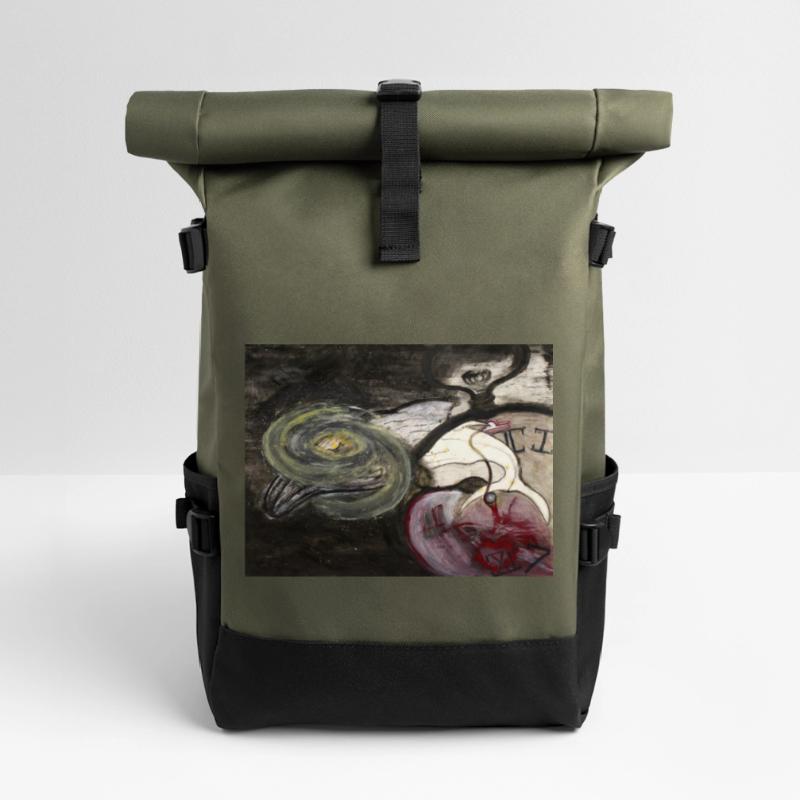 Evolutionary Clock Roll Top Backpack