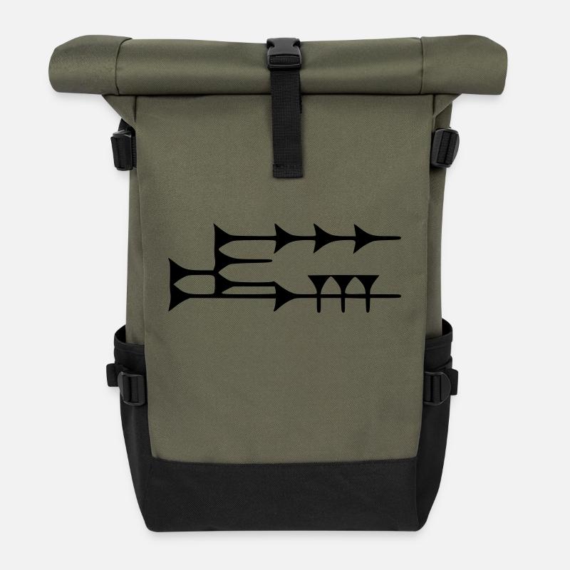 Lugal - Rolltop Rucksack - Olive/Schwarz