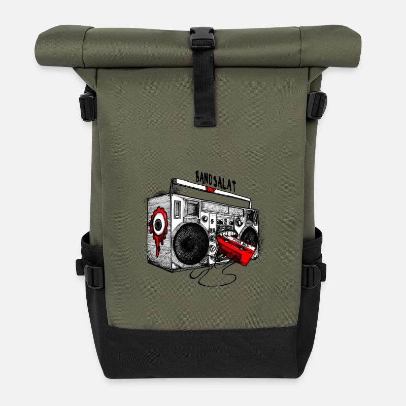 Bandsalat - Rolltop Rucksack - Olive/Schwarz
