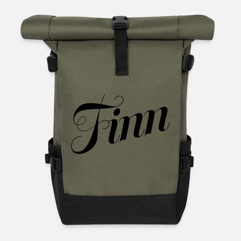 Finn - Roll Top Backpack - olive/black
