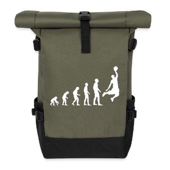 Basketball Evolution - Roll Top Backpack - olive/black - Front