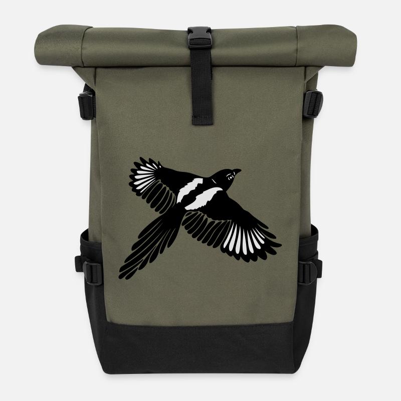 Elster Magpie - Rolltop Rucksack - Olive/Schwarz