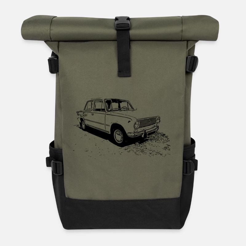 WAS 2101 - Rolltop Rucksack - Olive/Schwarz