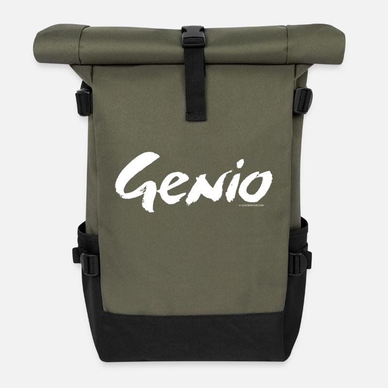Genie - Rolltop Rucksack - Olive/Schwarz