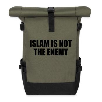 Islam is not the enemy - Roll Top Backpack - olive/black - Front