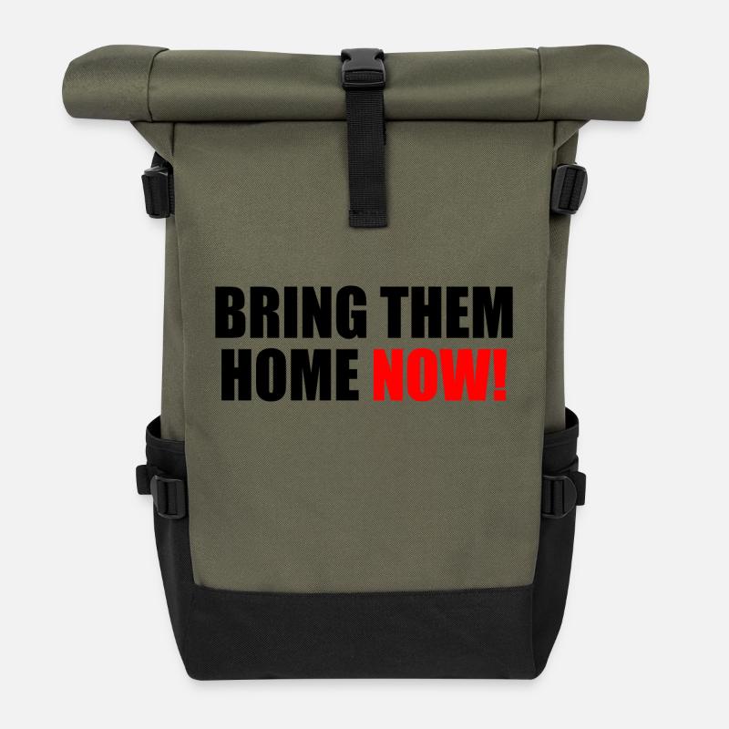 Bring them home now - Sac à dos roll top - olive/noir