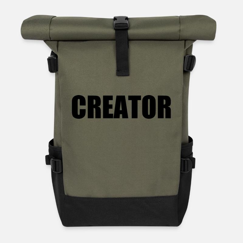 Creator - Sac à dos roll top - olive/noir