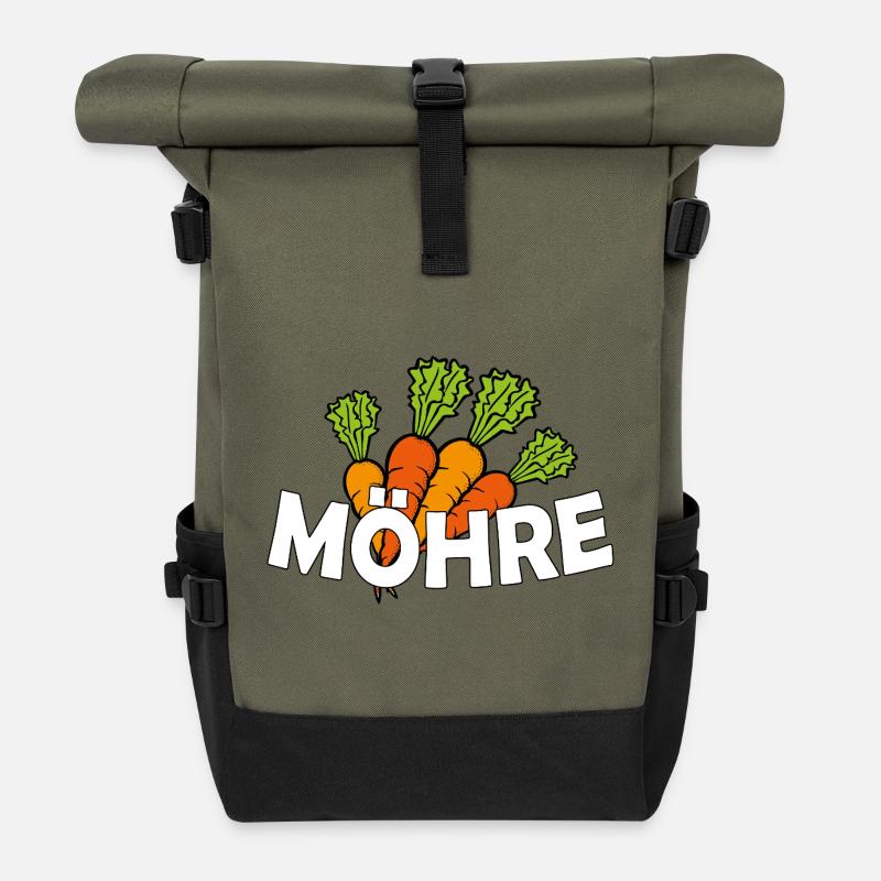 MÖHRE - Rolltop Rucksack - Olive/Schwarz