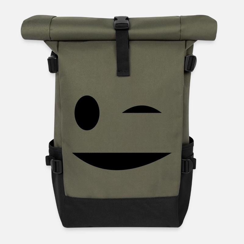 Petzauge - Roll Top Backpack - olive/black