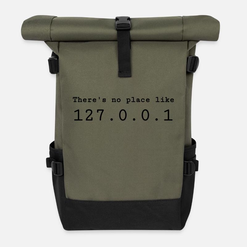 Developer Entwickler Développeur Computer Geek - Roll Top Backpack - olive/black