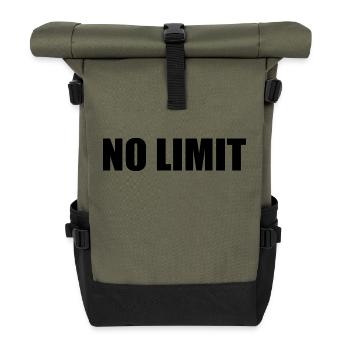 No limit - Roll Top Backpack - olive/black - Front