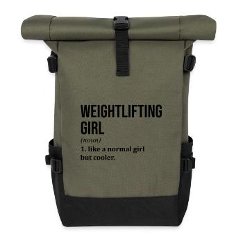 Weightlifting - Roll Top Backpack - olive/black - Front