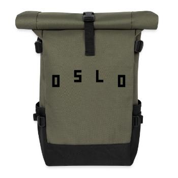 Oslo - Rolltop Rucksack - Olive/Schwarz - Vorne