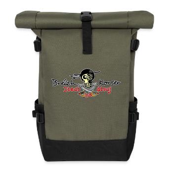 Dieub ha disuj (Libre et rebelle) - Sac à dos roll top - olive/noir - Devant