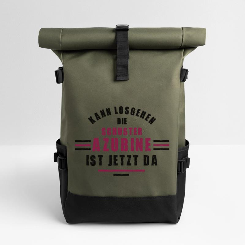 Trainee Shoemaker Apprenticeship Training Shoemaker Roll Top Backpack