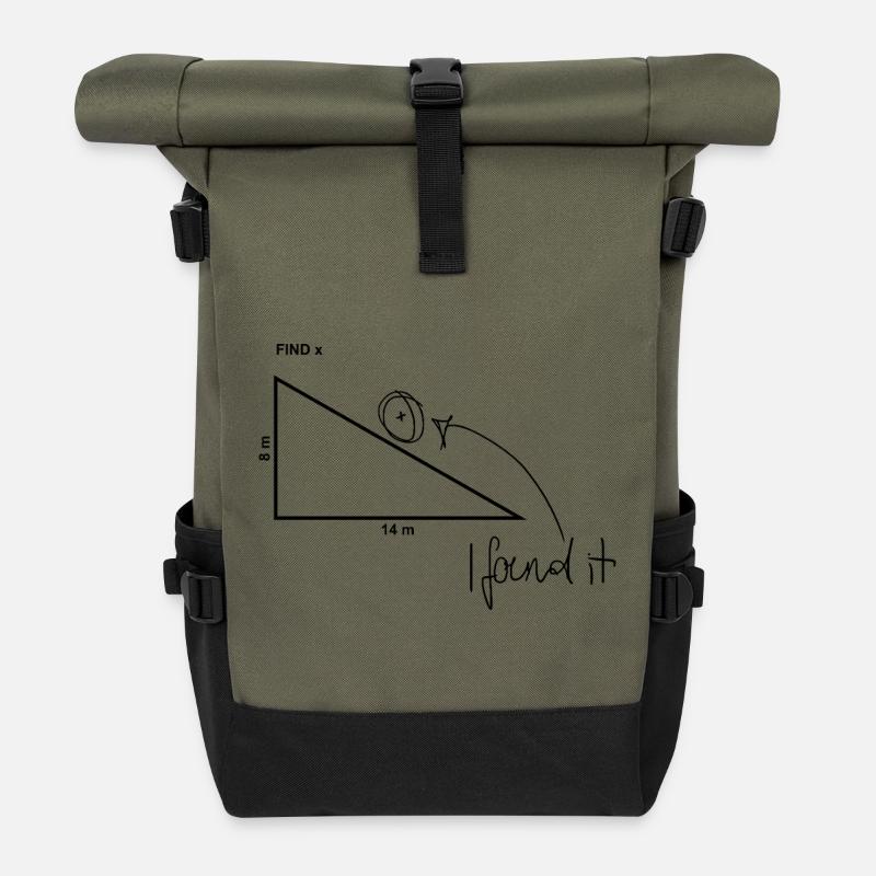 Find x - Roll Top Backpack - olive/black