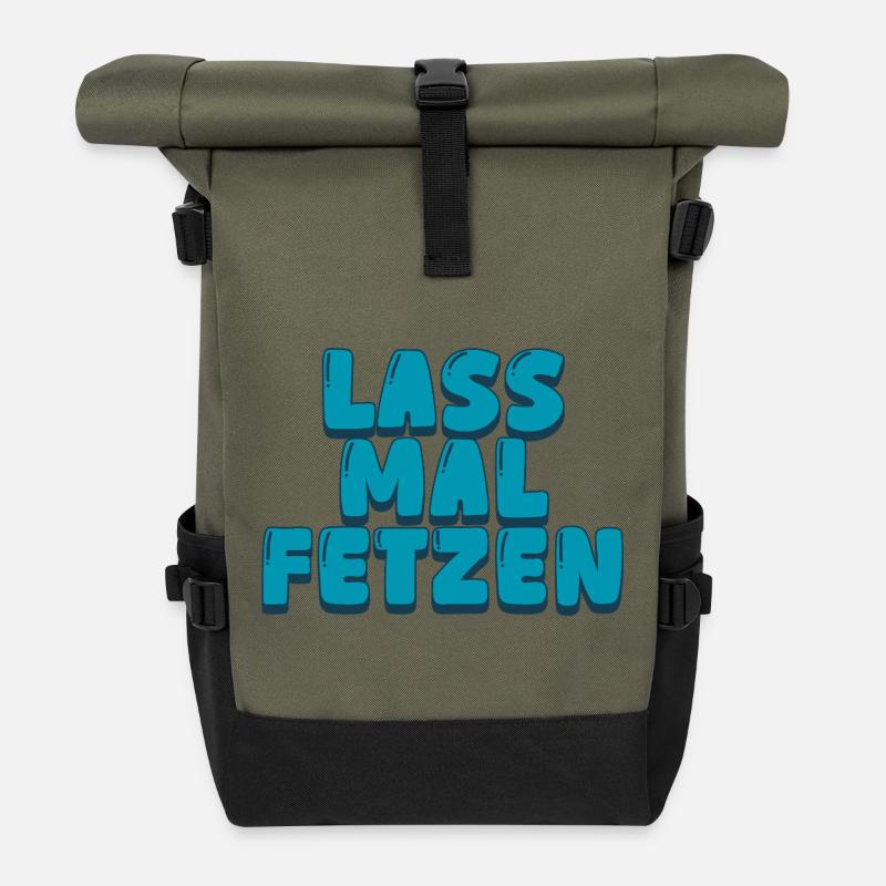 3. Laisse-la déchirer - Sac à dos roll top - olive/noir