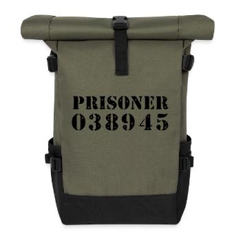 prisoner / detainee - Roll Top Backpack - olive/black - Front
