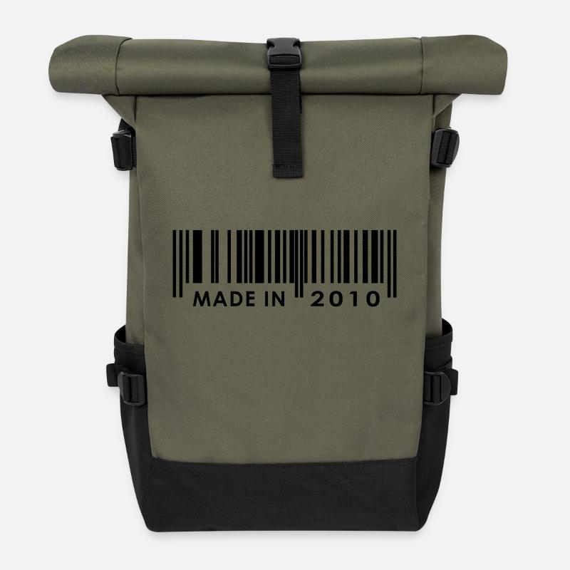 Geburtstag 2010 - Rolltop Rucksack - Olive/Schwarz