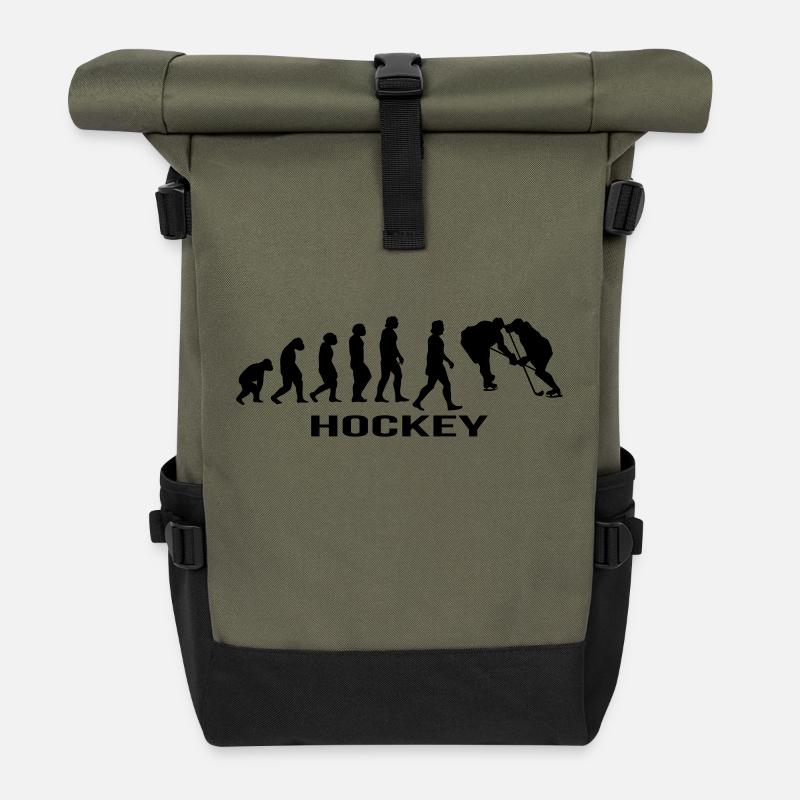 hockey - Rolltop Rucksack - Olive/Schwarz
