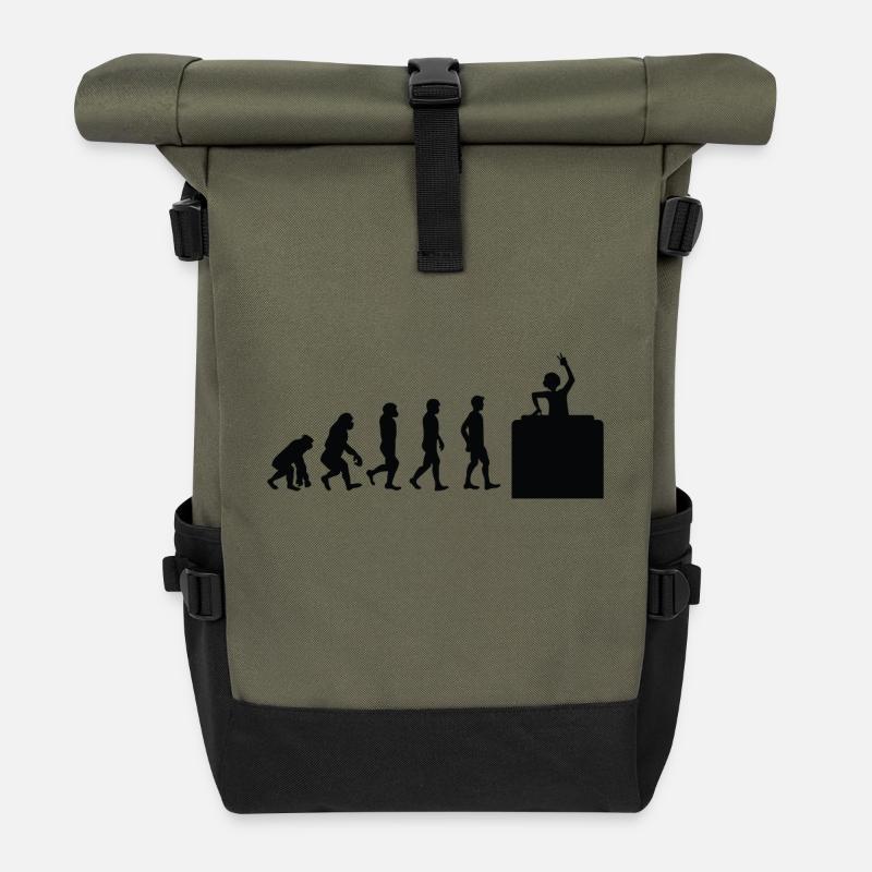 DJ évolution - Sac à dos roll top - olive/noir