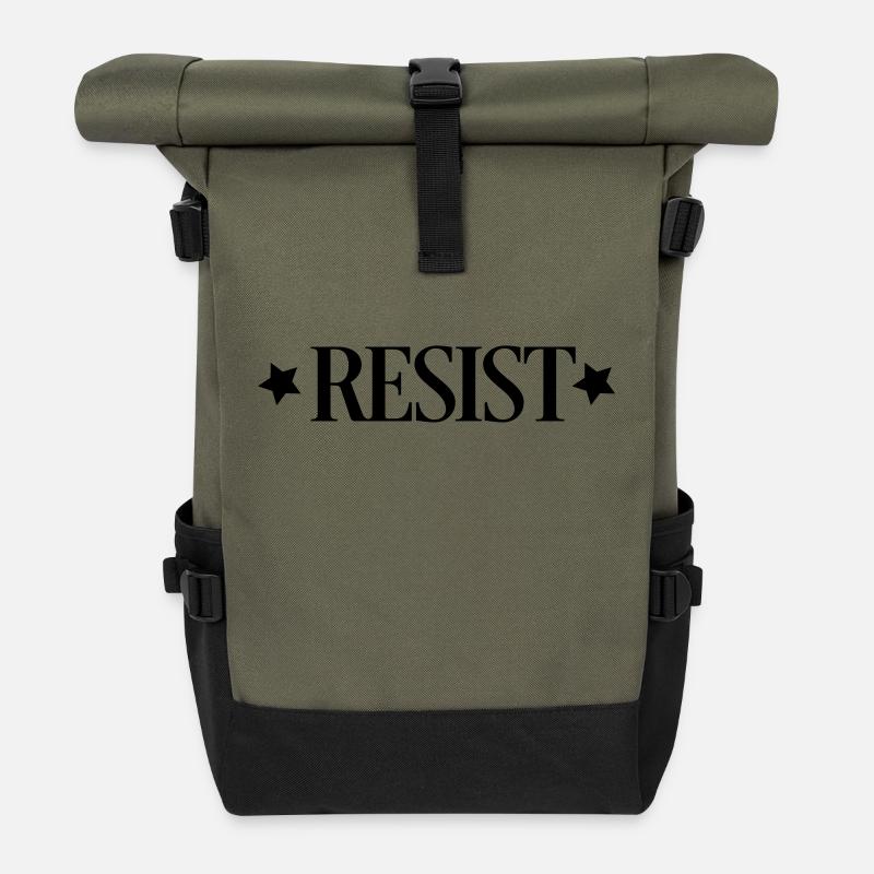 resist - Sac à dos roll top - olive/noir