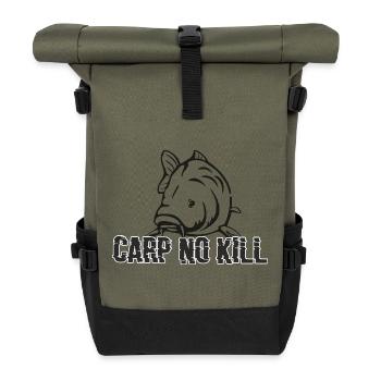 Carpe : Carp no kill 2019 - Sac à dos roll top - olive/noir - Devant