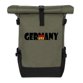 Germany - Germany - Roll Top Backpack - olive/black - Front
