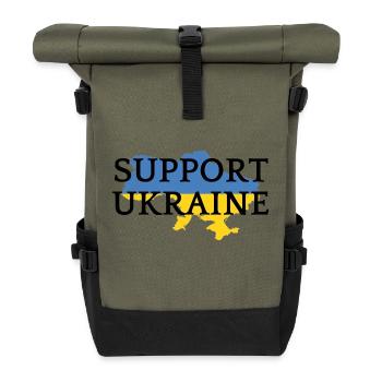 Ukraine - Rolltop Rucksack - Olive/Schwarz - Vorne