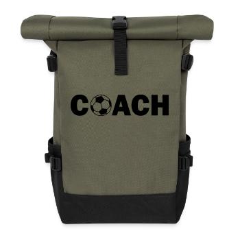 Coach - Roll Top Backpack - olive/black - Front
