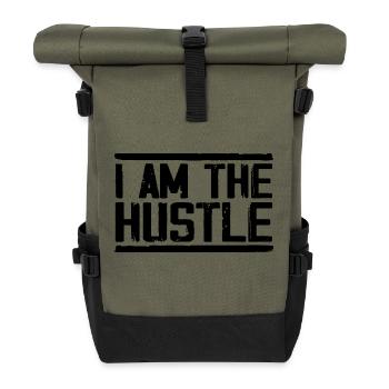 I Am the Hustle Funny Business Owner, CEO - Sac à dos roll top - olive/noir - Devant